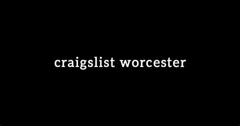 worcester craigslist